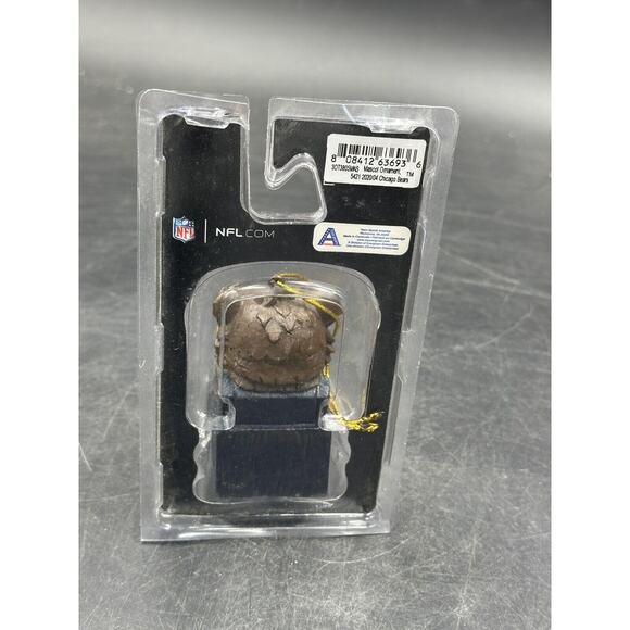 Chicago Bears NFL Hanging Resin Mascot Ornamment 3 1/2", New In Package - Picture 2 of 2